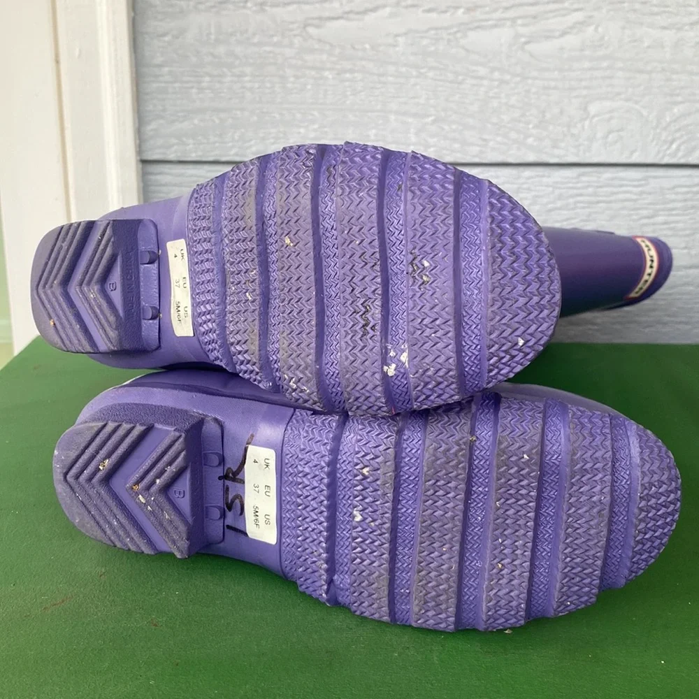 Hunter Purple Rain Boot Women’s size 5m / 6f - Picture 11 of 16
